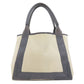 BALENCIAGA Tote Bag canvas white Navy kabas