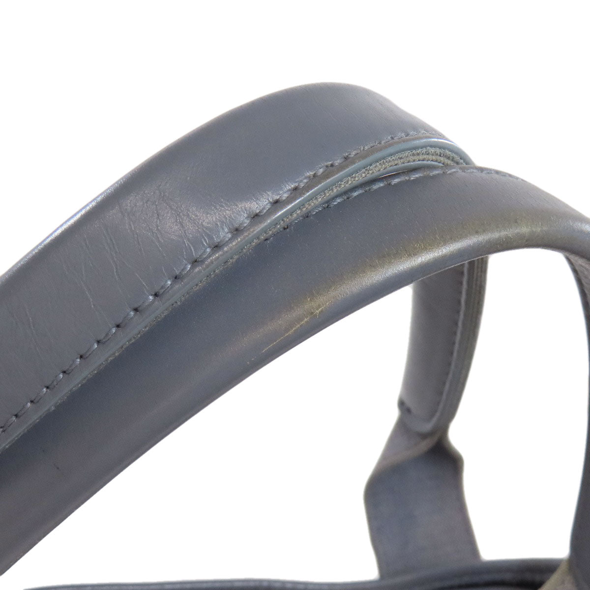 BALENCIAGA Tote Bag canvas white Navy kabas