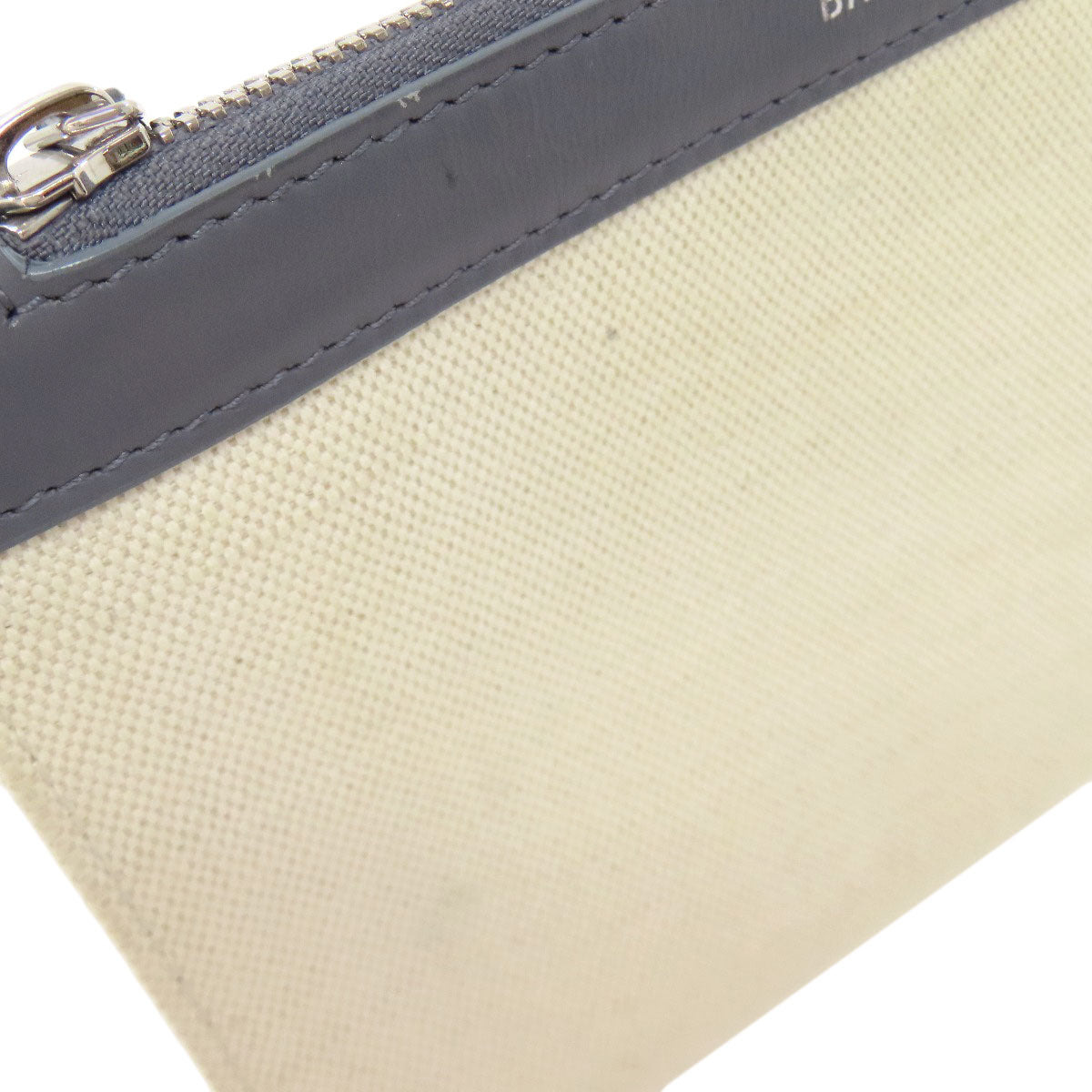 BALENCIAGA Tote Bag canvas white Navy kabas