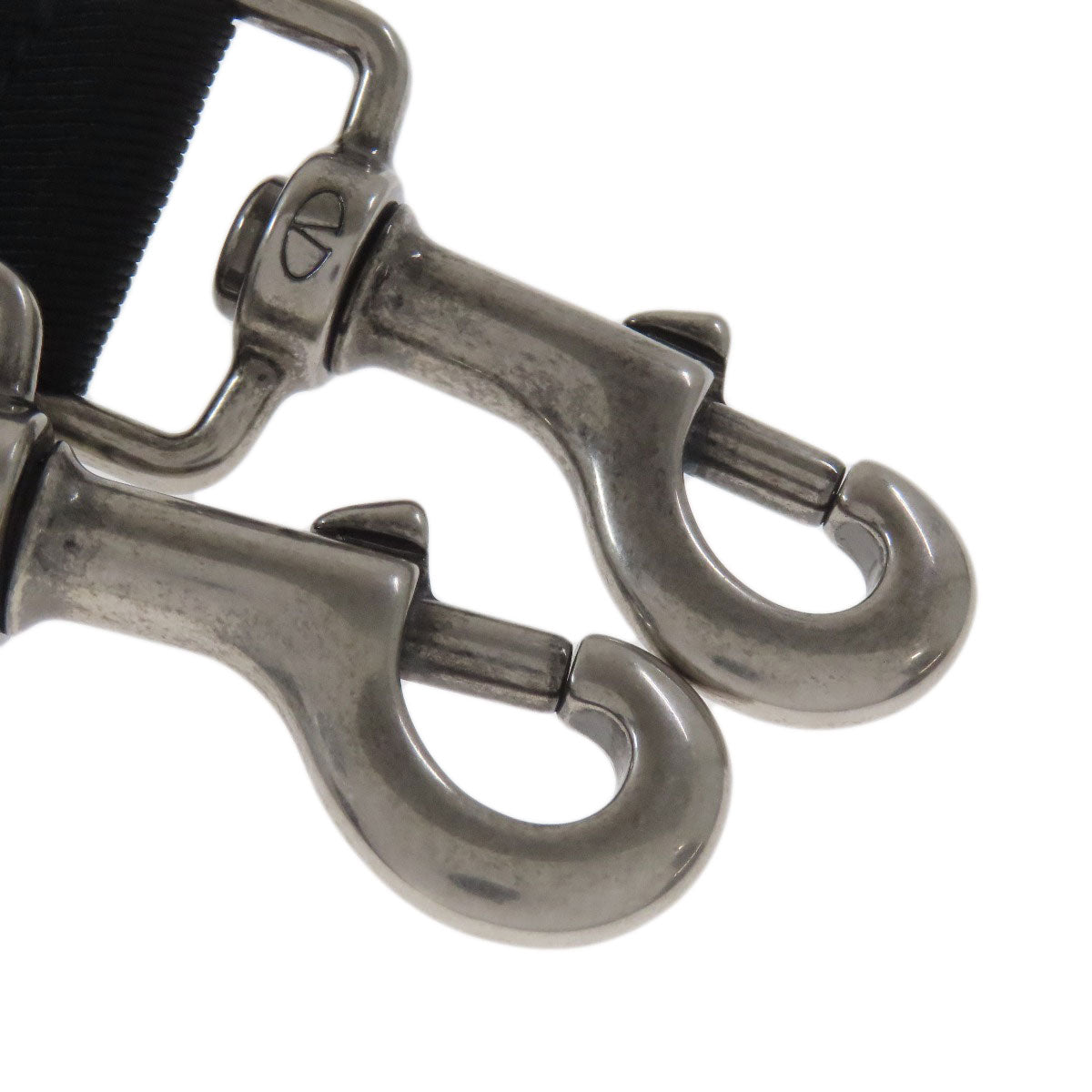 VALENTINO Shoulder Bag Calfskin Silver VLTN logo