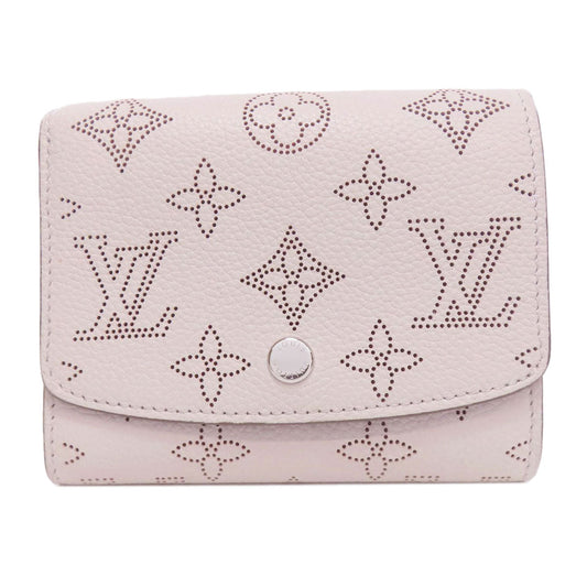 LOUIS VUITTON Bifold Wallet M80316 Mahina leather gray Portefeuille Iris Compact