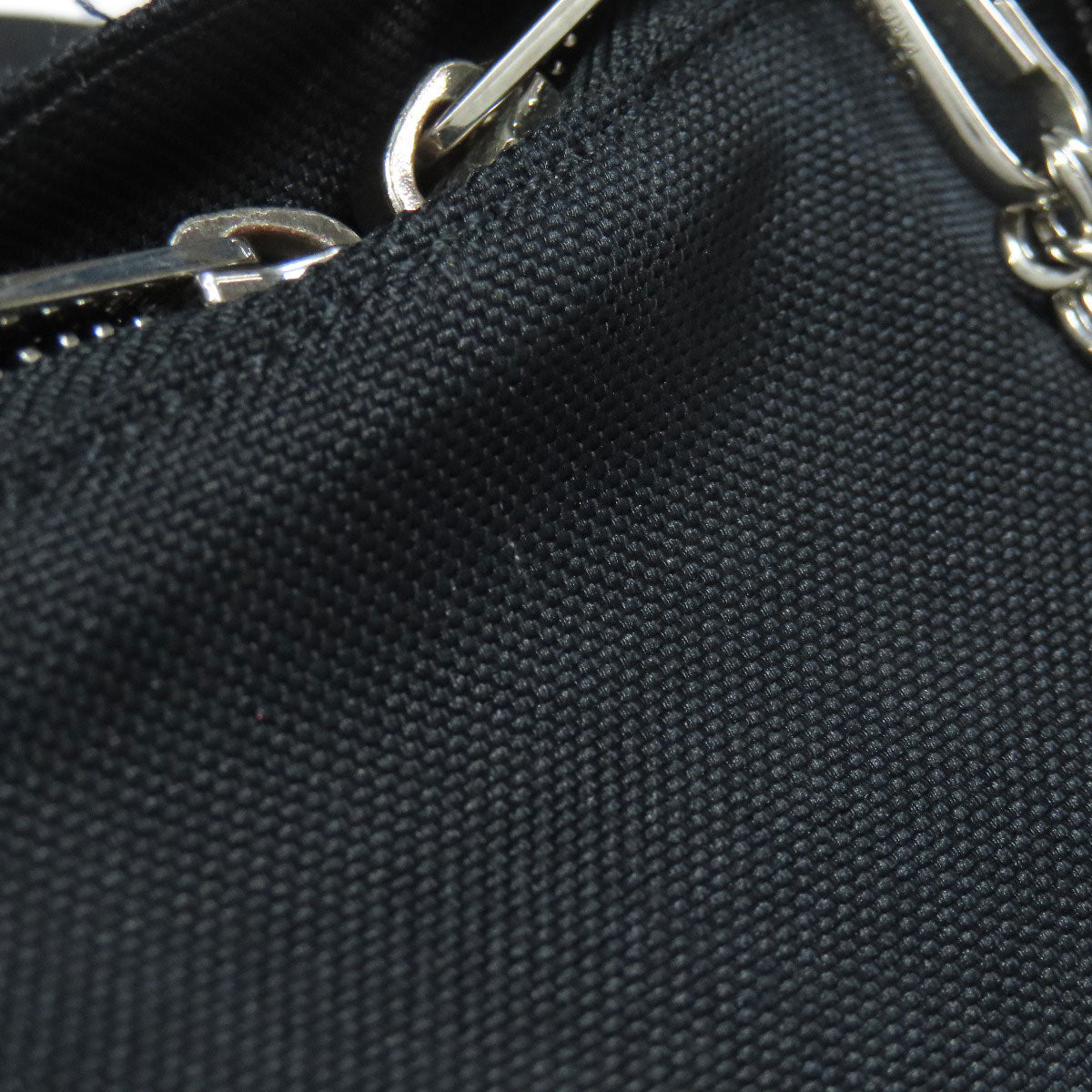 CELINE Backpack canvas black Embroidered backpack