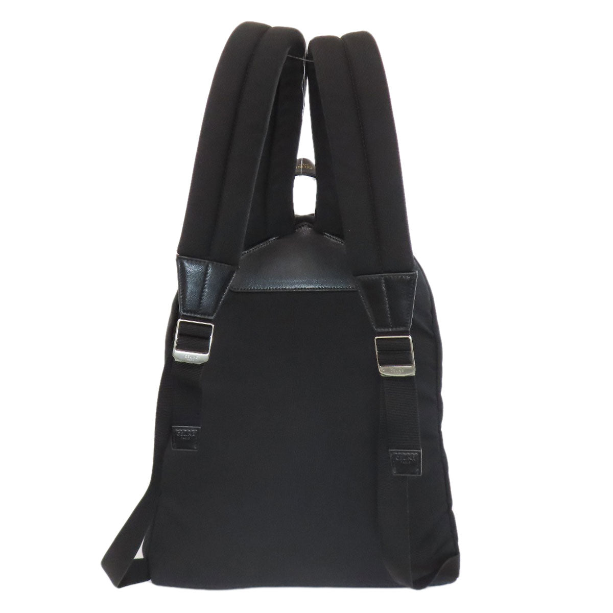 CELINE Backpack canvas black Embroidered backpack