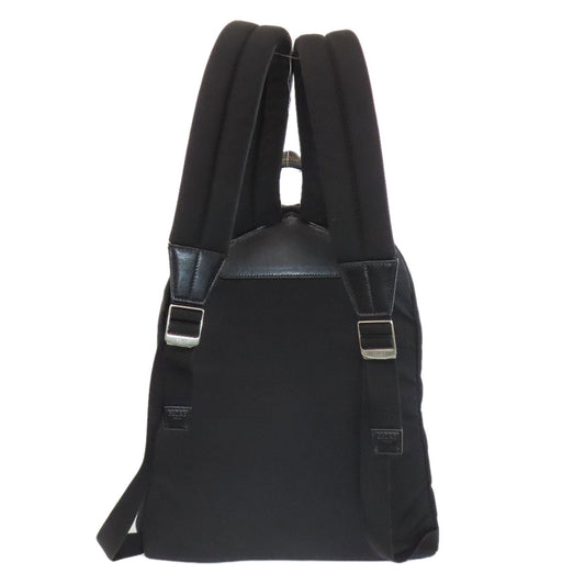 CELINE Backpack canvas black Embroidered backpack