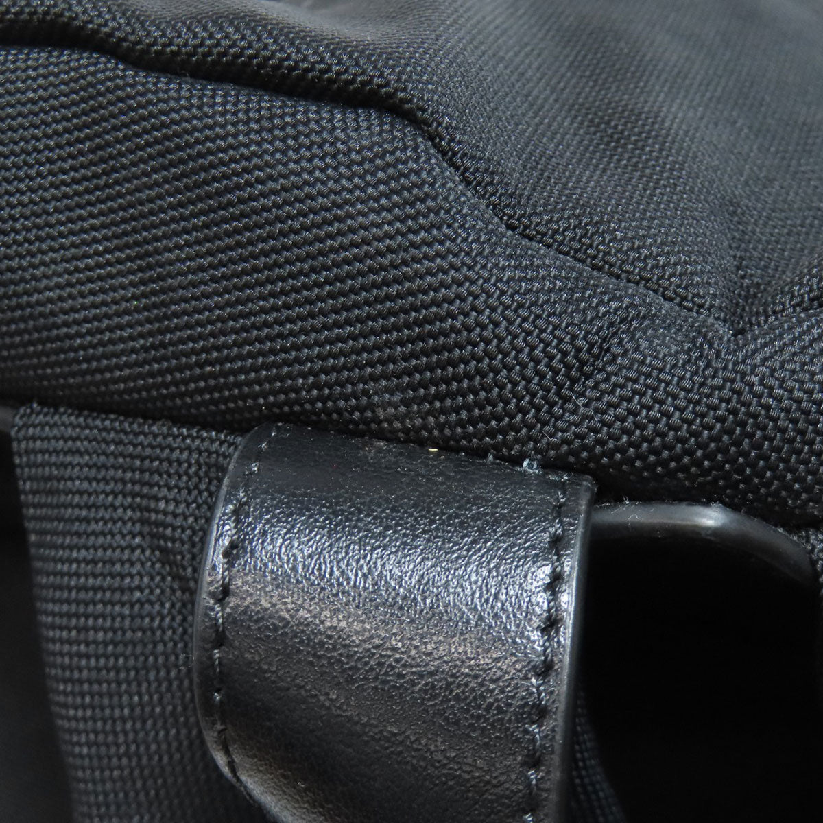 CELINE Backpack canvas black Embroidered backpack