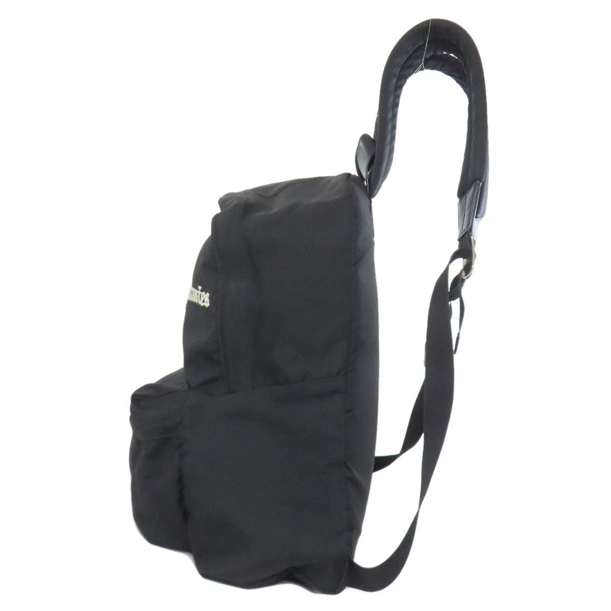 CELINE Backpack canvas black Embroidered backpack