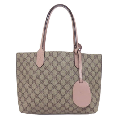 GUCCI Tote Bag 372613 PVC Brown GG Supreme Reversible