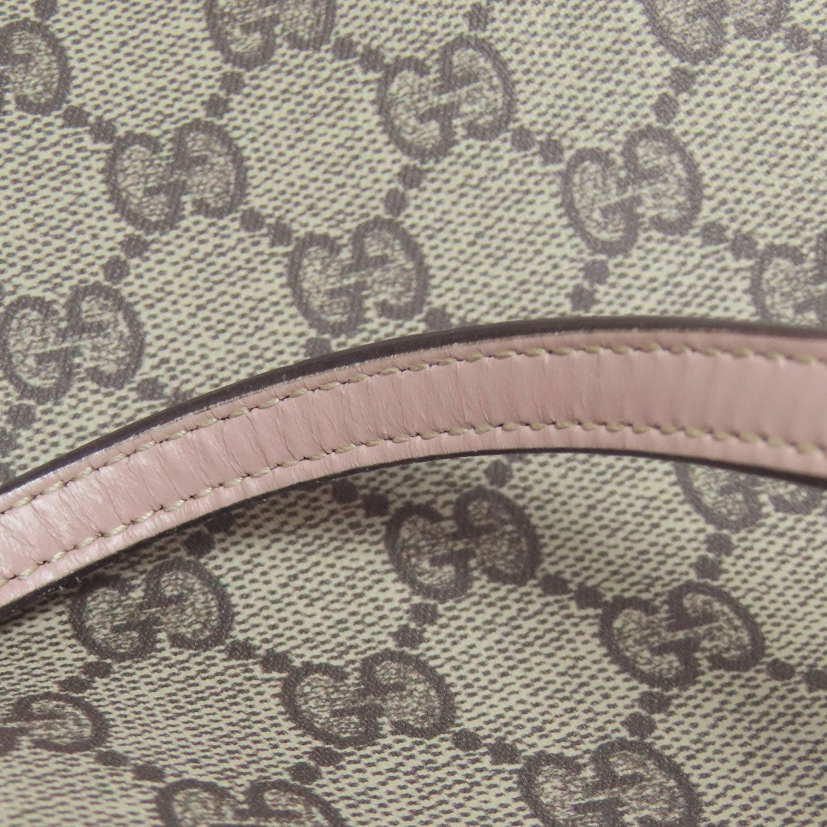 GUCCI Tote Bag 372613 PVC Brown GG Supreme Reversible