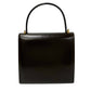 CELINE Tote Bag Calfskin Brown Circle Logo Metal Women Used Authentic
