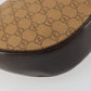 GUCCI GG Canvas Shoulder Bag Brown