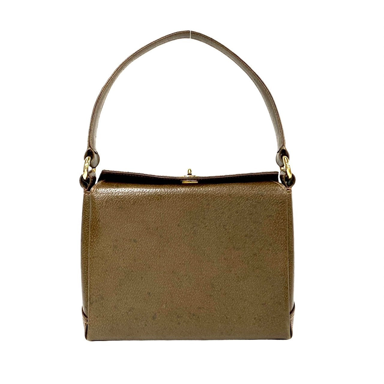 GUCCI Handbag leather Brown Women Used Authentic