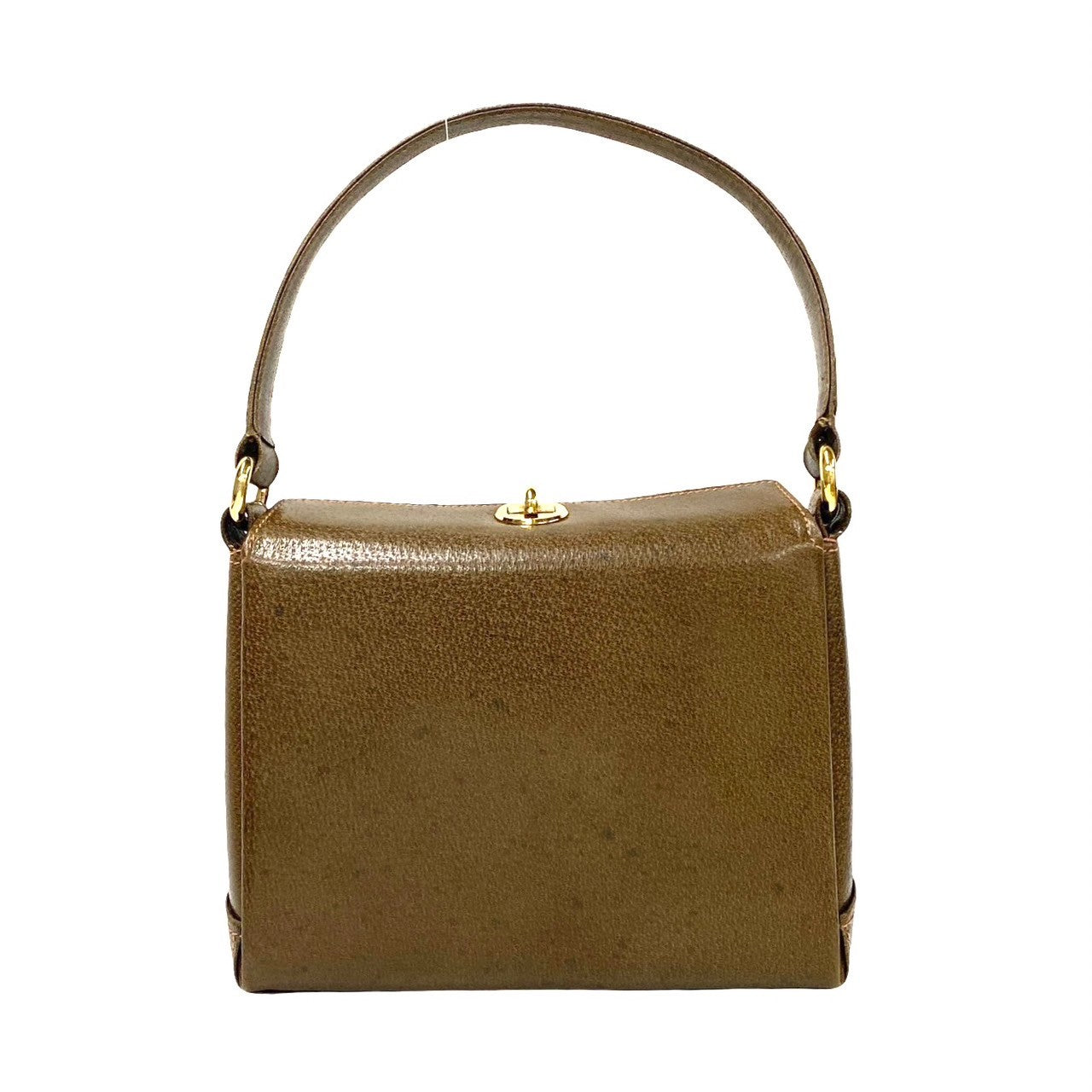 GUCCI Handbag leather Brown Women Used Authentic