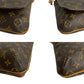 LOUIS VUITTON Shoulder Bag M51258 Leather, PVC Brown Monogram Musette salsa short mens(Unisex) Used Authentic
