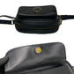CELINE Shoulder Bag leather black Circle logo Women(Unisex) Used Authentic