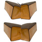 CELINE Handbag Leather, PVC Brown Macadam Blason Triomphe logo ring Metal Women Used Authentic