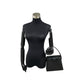 GIVENCHY Handbag leather black 4Glogo Metal mens(Unisex) Used Authentic