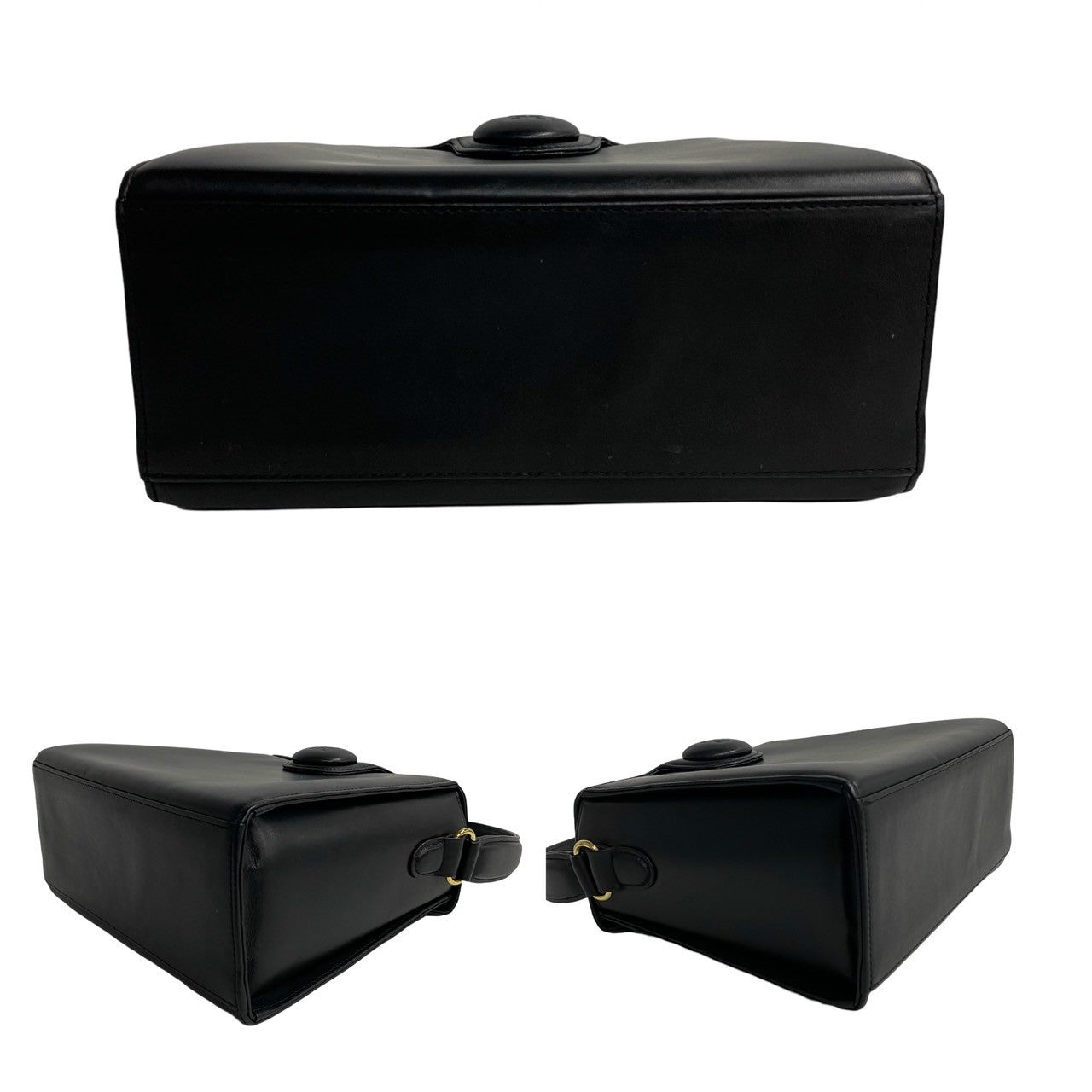 GIVENCHY Handbag leather black 4Glogo Metal mens(Unisex) Used Authentic