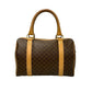 CELINE Shoulder Bag Leather, PVC Brown Macadam Blason Triomphe Pattern Women Used Authentic