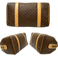 CELINE Shoulder Bag Leather, PVC Brown Macadam Blason Triomphe Pattern Women Used Authentic