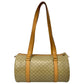 CELINE Handbag Leather, PVC beige Macadam Blason Pattern Women Used Authentic