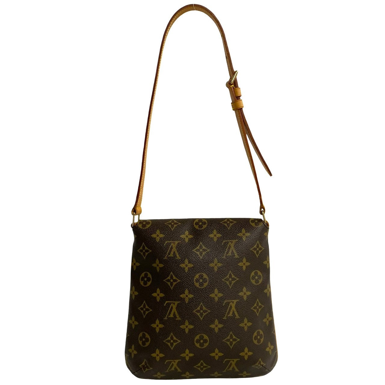LOUIS VUITTON Shoulder Bag M51258 Leather, PVC Brown Monogram Musette Salsa Women Used Authentic
