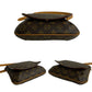LOUIS VUITTON Shoulder Bag M51258 Leather, PVC Brown Monogram Musette Salsa Women Used Authentic