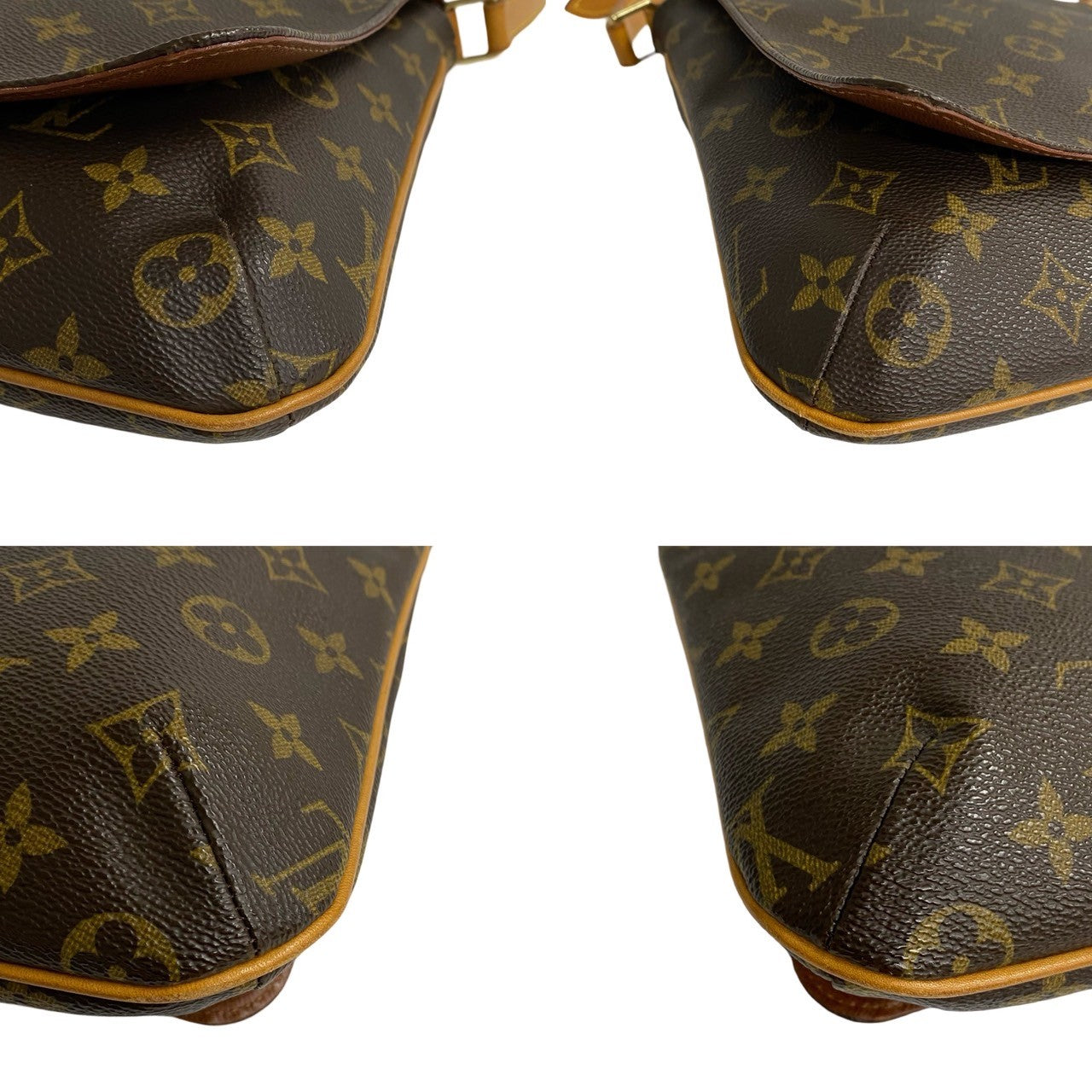 LOUIS VUITTON Shoulder Bag M51258 Leather, PVC Brown Monogram Musette Salsa Women Used Authentic