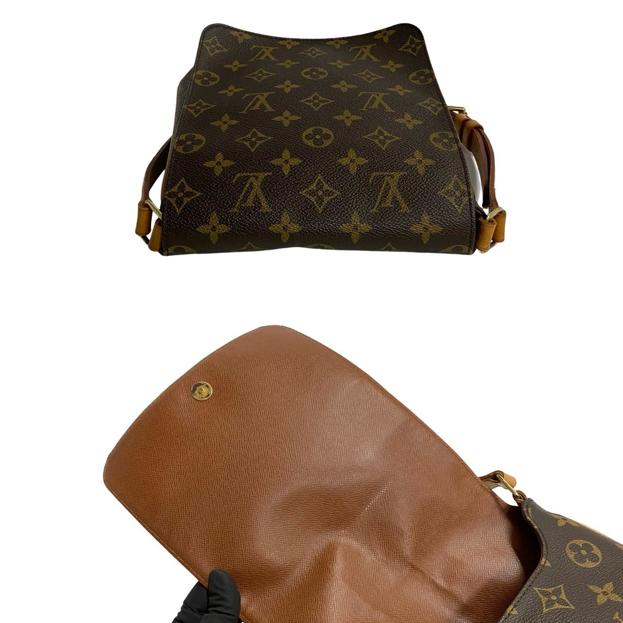 LOUIS VUITTON Shoulder Bag M51258 Leather, PVC Brown Monogram Musette Salsa Women Used Authentic