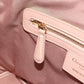 Christian Dior Cannage Panarea Hand Bag Coated Canvas Pink