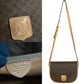 CELINE Shoulder Bag Leather, PVC Brown Macadam Blason Triomphe Pattern mens(Unisex) Used Authentic