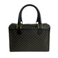 CELINE Handbag Leather, PVC black Macadam Blason Triomphe Pattern Women(Unisex) Used Authentic