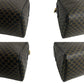 CELINE Handbag Leather, PVC black Macadam Blason Triomphe Pattern Women(Unisex) Used Authentic