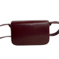 CELINE Shoulder Bag Calfskin, Leather wine-red Carriage Metal Women Used Authentic