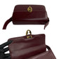 CELINE Shoulder Bag Calfskin, Leather wine-red Carriage Metal Women Used Authentic