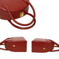 FENDI Shoulder Bag leather Red 2way Women Used Authentic