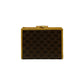 CELINE Bifold Wallet Leather, PVC Brown Macadam BlazonPattern Women(Unisex) Used Authentic