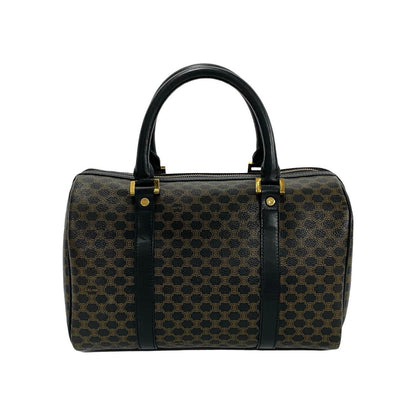 CELINE Boston Duffel bag Leather, PVC black Macadam Brazon Women(Unisex) Used Authentic