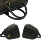 CELINE Boston Duffel bag Leather, PVC black Macadam Brazon Women(Unisex) Used Authentic