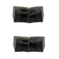 CELINE Handbag Leather, PVC black Macadam Blason Triomphe Pattern Women Used Authentic