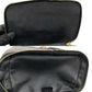 CELINE Handbag Leather, PVC black Macadam Blason Triomphe Pattern Women Used Authentic