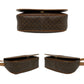 CELINE Shoulder Bag Leather, PVC Brown Macadam Blazon Pattern Triomphe logo Women Used Authentic