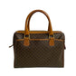 CELINE Boston Duffel bag Leather, PVC Brown Macadam Blazon Pattern Triomphe logo Women(Unisex) Used Authentic