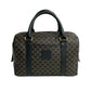 CELINE Handbag leather Brown Macadam Blason Pattern mens(Unisex) Used Authentic