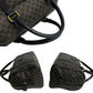 CELINE Handbag leather Brown Macadam Blason Pattern mens(Unisex) Used Authentic