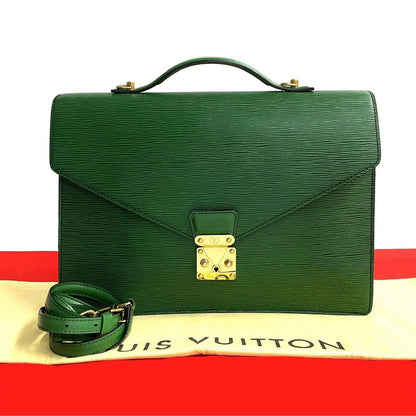 LOUIS VUITTON Shoulder Bag M54462 Epi Leather green Epi Port Documan
