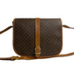 CELINE Shoulder Bag Leather, PVC Brown Macadam Blason Triomphe Pattern mens Used Authentic