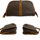 CELINE Shoulder Bag Leather, PVC Brown Macadam Blason Triomphe Pattern mens Used Authentic