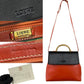 LOEWE Shoulder Bag leather Red Twist handle Velazquez Women Used Authentic