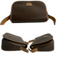 CELINE Shoulder Bag Leather, PVC Brown Macadam Blason Triomphe Pattern Women Used Authentic