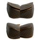 CELINE Shoulder Bag Leather, PVC Brown Macadam Blason Triomphe Pattern Women Used Authentic
